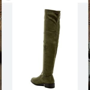 JustFab Olive Over-the-Knee Suede Boot